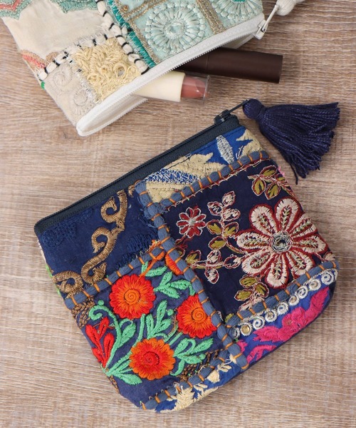 ポーチ＆巾着♡レディパネル studio CLIP ポーチ 「daily CLIP」カンバディアパッチポーチ