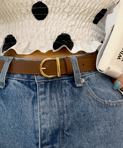 florist（フローリスト） ベルト 「牛革」アンティークゴールドD