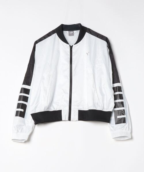 PUMA ホワイト キルティングジャケット プーマ PUMA メンズ ウインドジャケット TRN EDGE ウラメッシュ