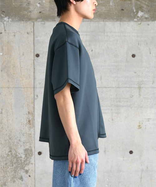 半袖Tシャツ メンズ プリーツ切替 . 半袖切替Tシャツ メンズ GREATESS(グレイテス) | イオンスタイル