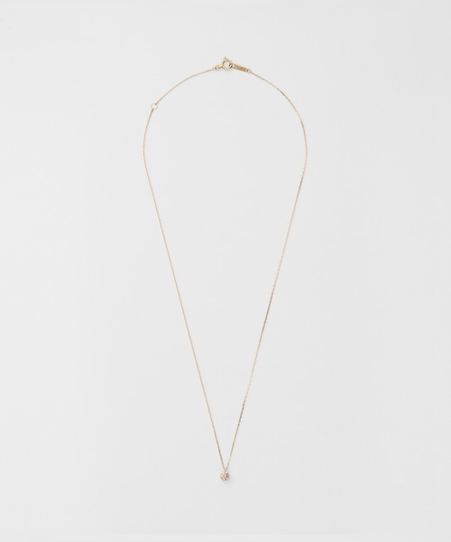 agete（アガット） ネックレス K18ダイヤモンドネックレス（0.15ct