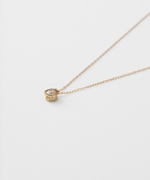 agete（アガット） ネックレス K18ダイヤモンドネックレス（0.15ct