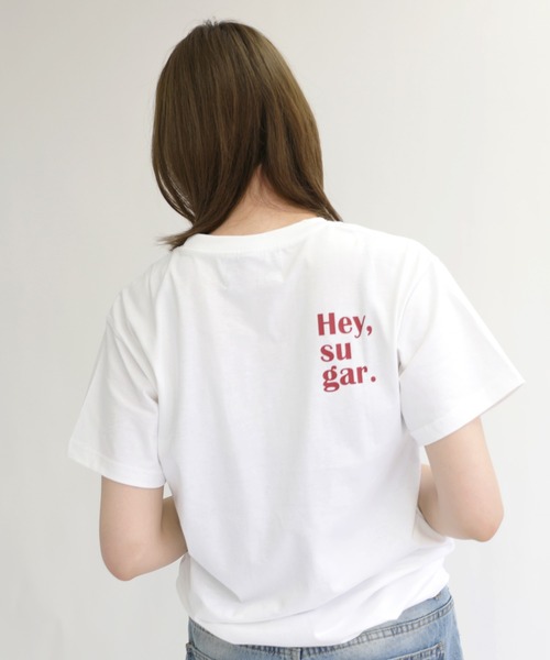 tシャツ Hey， sugar. ”LOGO” 8.1oz PRINT TEE - ヘイシュガー