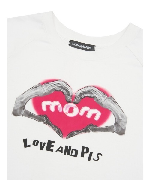 MOMMANWA tシャツ 「MOMMANWA」MOM's TOUCH RAGLAN SHIRT