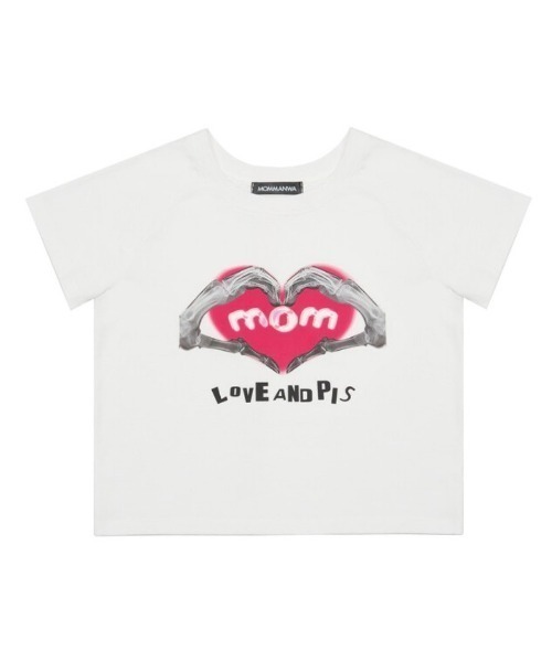 tシャツ 「MOMMANWA」MOM's TOUCH RAGLAN SHIRT レディース MOMMANWA tシャツ 「MOMMANWA」MOM's TOUCH RAGLAN SHIRT