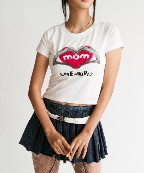 tシャツ 「MOMMANWA」MOM's TOUCH RAGLAN SHIRT レディース MOMMANWA tシャツ 「MOMMANWA」MOM's TOUCH RAGLAN SHIRT