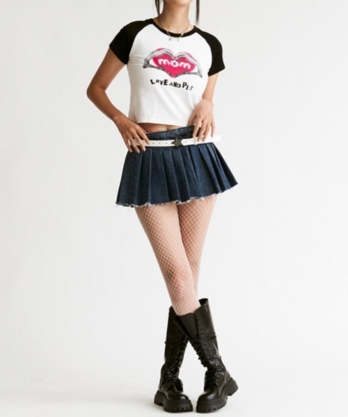 tシャツ 「MOMMANWA」MOM's TOUCH RAGLAN SHIRT レディース MOMMANWA tシャツ 「MOMMANWA」MOM's TOUCH RAGLAN SHIRT