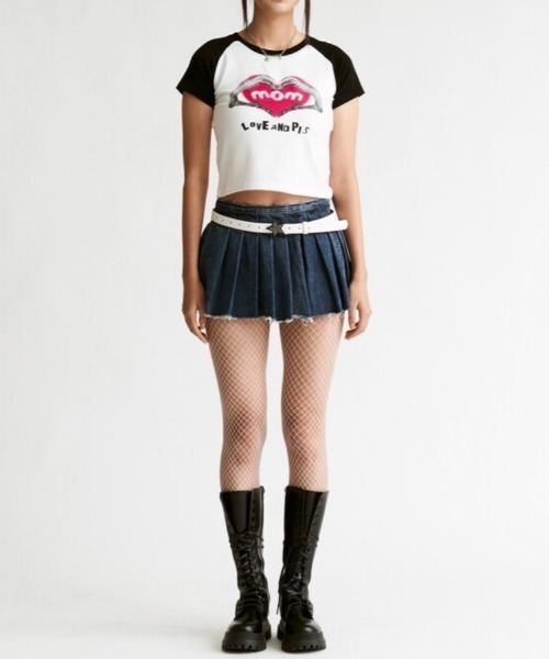MOMMANWA tシャツ 「MOMMANWA」MOM's TOUCH RAGLAN SHIRT