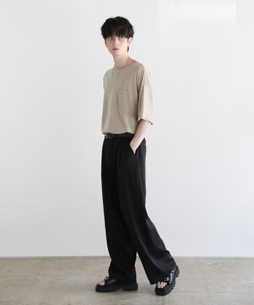 ASTRONOMY tシャツ Buyer's Select/TC天竺半袖ワイド胸ポケットスノー