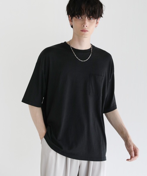 ASTRONOMY tシャツ Buyer's Select/TC天竺半袖ワイド胸ポケットスノー