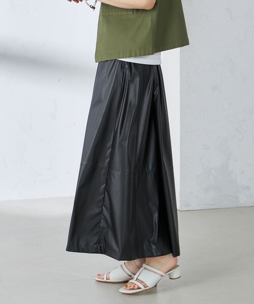 SHIPS（シップス） スカート 「手洗い可能」ギャザー スカート