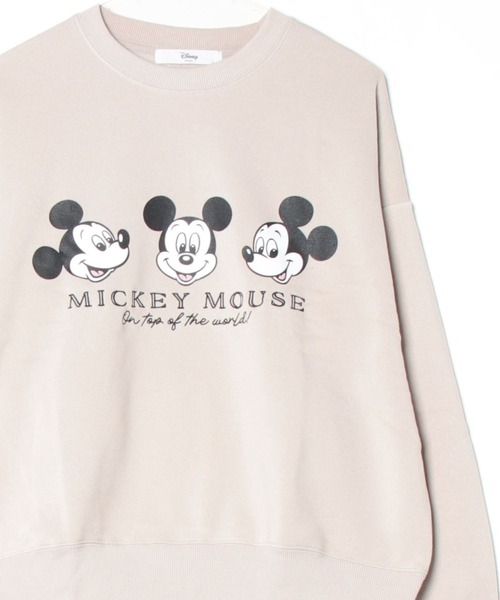 ディズニークルーズ 限定 ミッキーマウス キャラクター 裏起毛 袖太スウェット Disney（ディズニー） トレーナー スウェット 「Disney/ディズニー