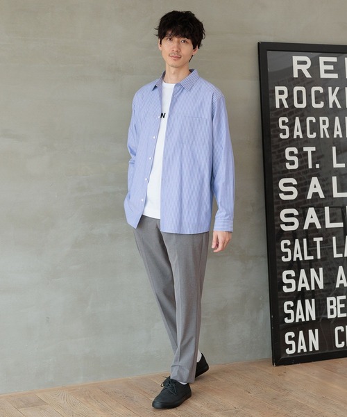 GLOBAL WORK tシャツ リッチクリーンTEE/プリント/長袖/116237
