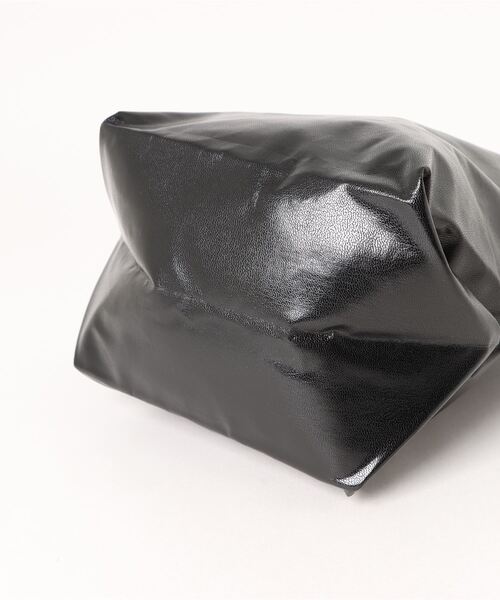 定価 13,750円　HELOYSE ギャザーフリルトートバッグ　ブラック 定価 13,750円 HELOYSE ギャザーフリルトートバッグ ブラック