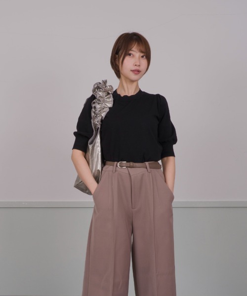 HELOYSE トートバッグ 「HELOYSE/エロイーズ」ギャザーフリル