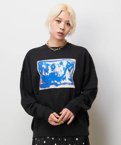 トレーナー スウェット Soffitto×Downs Town Projectコラボスウェット レディース