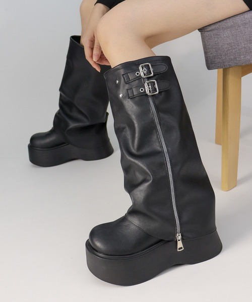 LibertyDoll（リバティードール） ブーツ 厚底ダブルベルトカバー