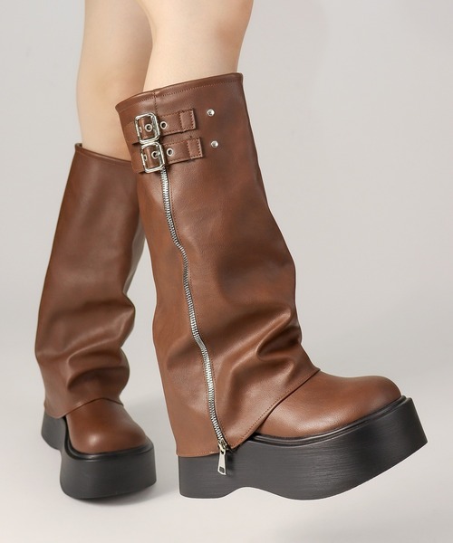 LibertyDoll（リバティードール） ブーツ 厚底ダブルベルトカバー