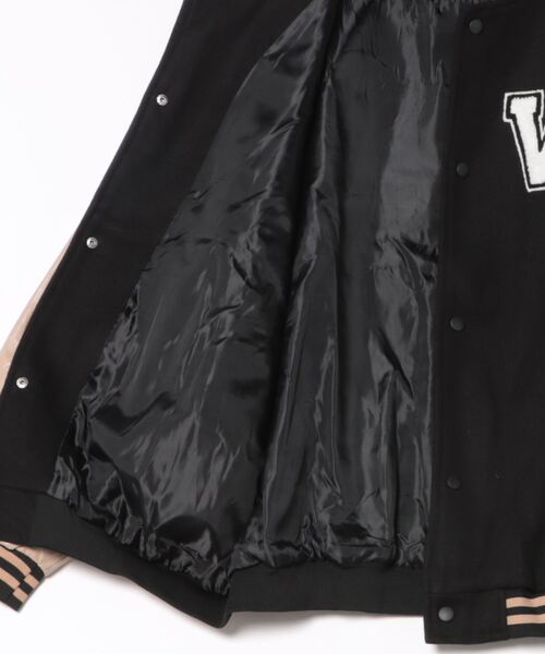 ほぼ未使用✨ COACH コーチ スタジャン 羊革 切替 ワッペン 星条旗 美品】COACH コーチ スタジャン ワッペン パッチ刺繍 レディース S