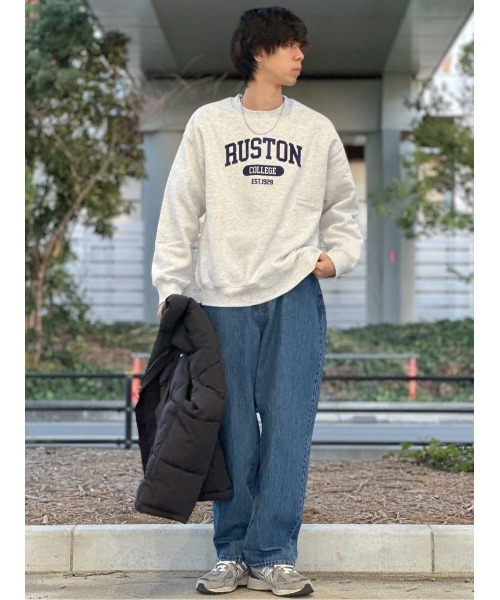 【Omekashi×ユニバーサル】FELIX 裏起毛スウェット サラサラ裏起毛スウェットクルー メンズ | イオンスタイル