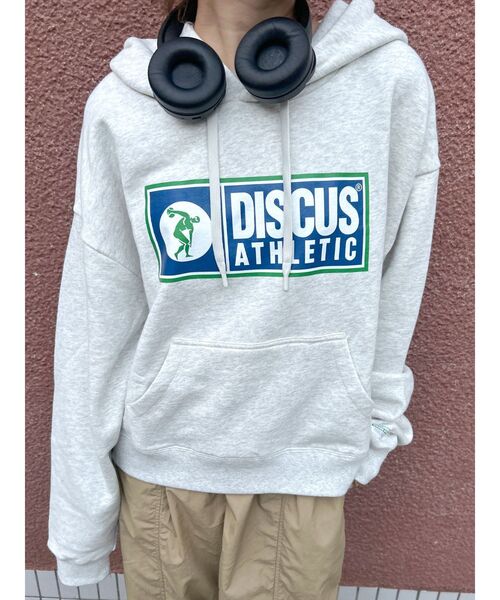 パーカー DISCUS別注 フードロゴパーカー レディース DISCUS パーカー DISCUS別注 フードロゴパーカー レディース