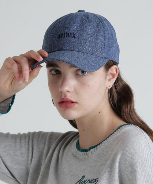 AVIREX（アヴィレックス） キャップ 帽子 「直営店限定」WASHED DENIM