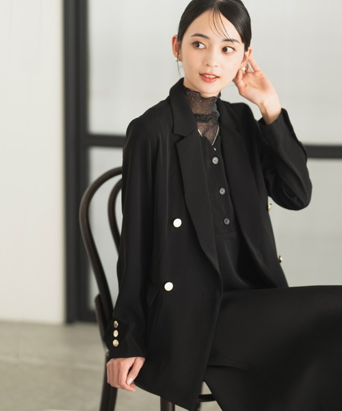 PLST ネイビー ダブルブレスト ビジネススーツセット PLST(プラステ)公式 | ダブルブレストジャケット