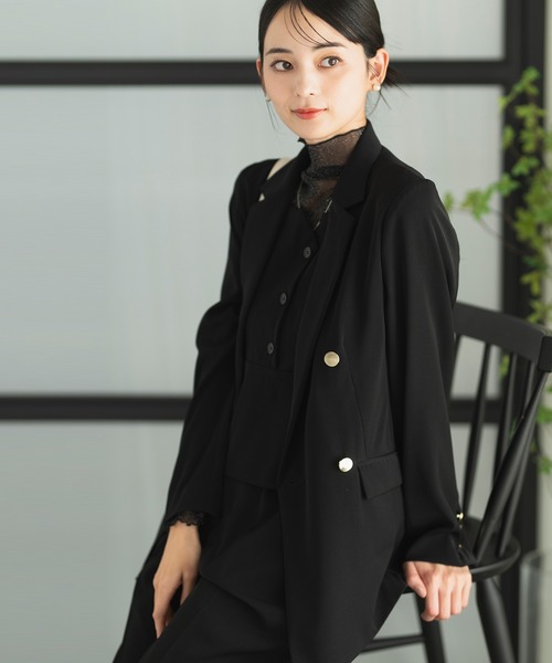 スーツ 「カセット服/洗える/セットアップ可/オフィスカジュアルスーツ