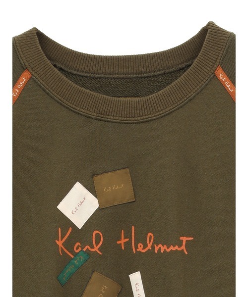 ポム様✨カールヘルム　Karl helmut ワッペン　スウェット　トレーナー Karl Helmut トレーナー スウェット ロゴ＆ネームワッペン使い