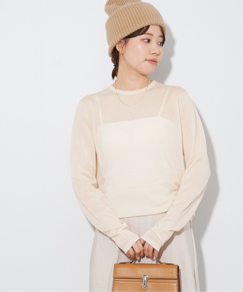 「Plage」 長袖ニット FREE ベージュ レディース plage 「Plage」 長袖ニット FREE ベージュ レディース