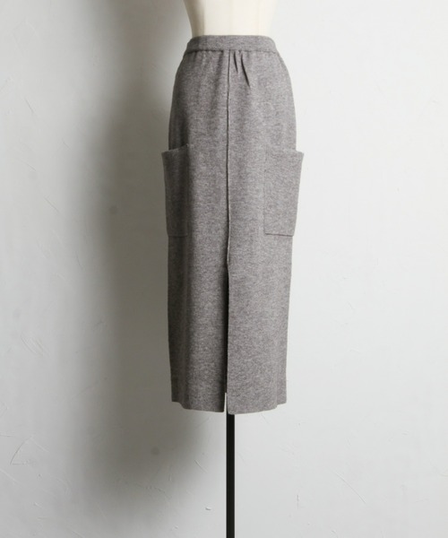 「&. NOSTALGIA」 ニットスカート FREE ブラック レディース_画像2