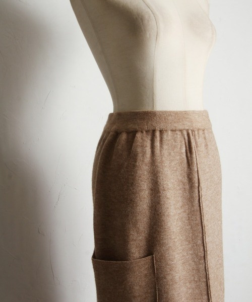 「&. NOSTALGIA」 ニットスカート FREE ブラック レディース_画像9