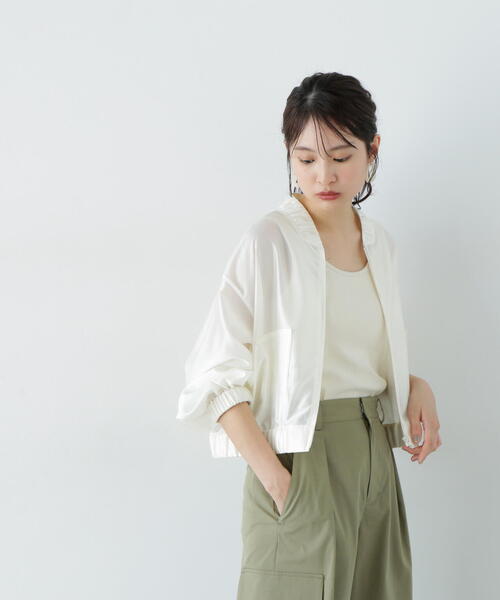 限定　新品　ナチュラルビューティーベーシック　アウター　ブルゾン レディース 楽天市場】【SALE／50%OFF】ノーカラーブルゾン NATURAL BEAUTY