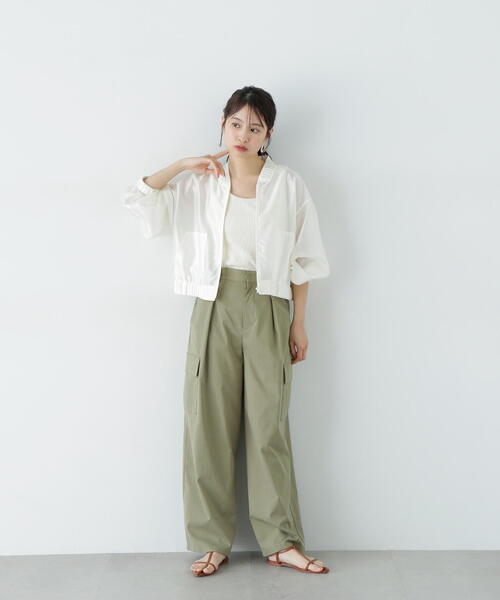 限定　新品　ナチュラルビューティーベーシック　アウター　ブルゾン レディース N.Natural Beauty Basic ブルゾン アウター シアーブルゾン