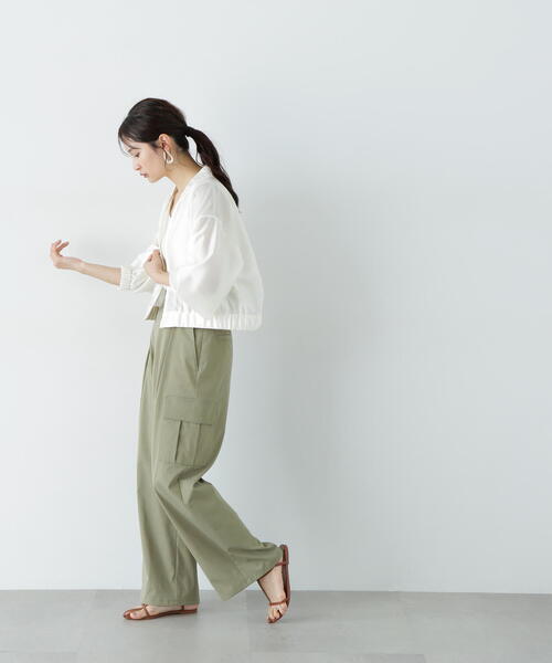 限定　新品　ナチュラルビューティーベーシック　アウター　ブルゾン レディース N.Natural Beauty Basic ブルゾン アウター ツイルブルゾン