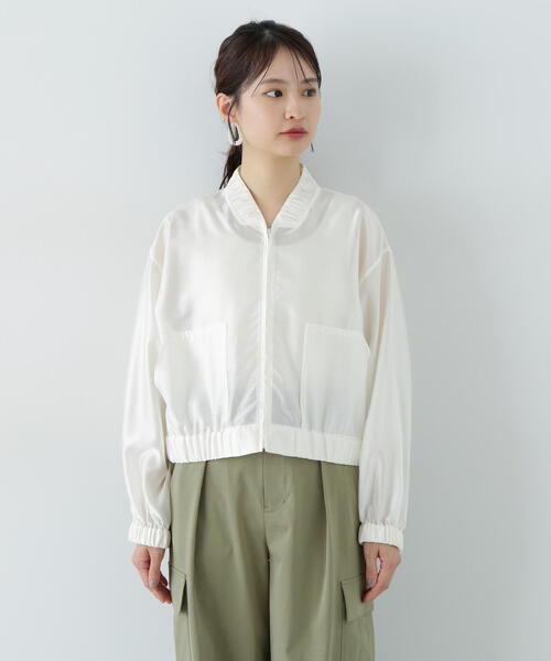 N.Natural Beauty Basic ブルゾン アウター シアーブルゾン