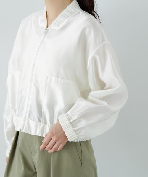 N.Natural Beauty Basic ブルゾン アウター シアーブルゾン