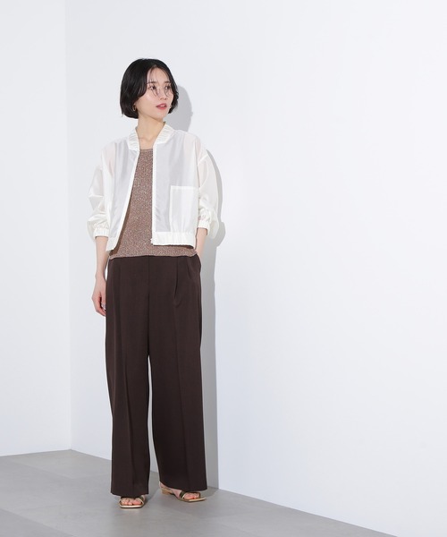 N.Natural Beauty Basic ブルゾン アウター シアーブルゾン