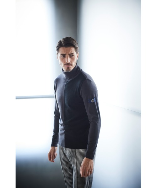 「g-stage」 タートルネックニット 46 ピンク メンズ_画像2