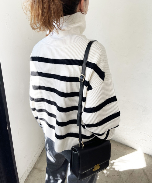 新品☆Spick＆Span☆タートルネックニット☆ ブルー Spick＆Span（スピック アンド スパン） ニット セーター カシミヤ