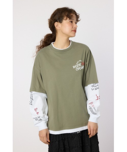 ロデオロンTグレー、白 RODEO CROWNS WIDE BOWL（ロデオクラウンズワイドボウル） tシャツ NEW