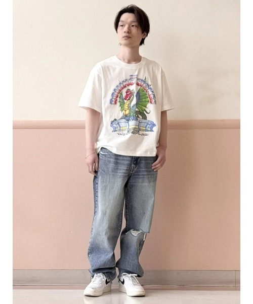 GAP tシャツ ヘビーウェイト クロップド ザ・ローリング