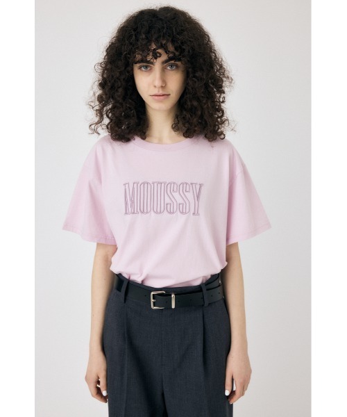 moussy ONE SHOULDER Tシャツ ピンク ONE SHOULDER Tシャツ（Tシャツ/カットソー）｜MOUSSY（マウジー
