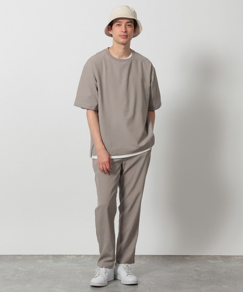 LAKOLE（ラコレ） tシャツ 「セットアップ可」DRYワッシャーワキポケ
