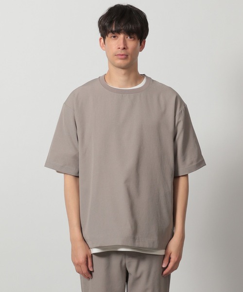 LAKOLE（ラコレ） tシャツ 「セットアップ可」DRYワッシャーワキポケ