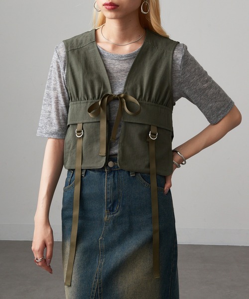 MAGASIN DE MODE Onjna（マガジンデモードオンジェナ） ベスト ジレ 