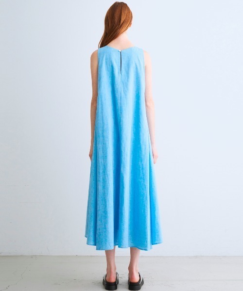 three dots ワンピース コットンリネン ドレス : ZOZOTOWN Yahoo!店 