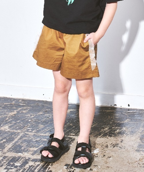 まりるページ maarook パンツ ツイルストレッチフリルキュロット キッズ 子供