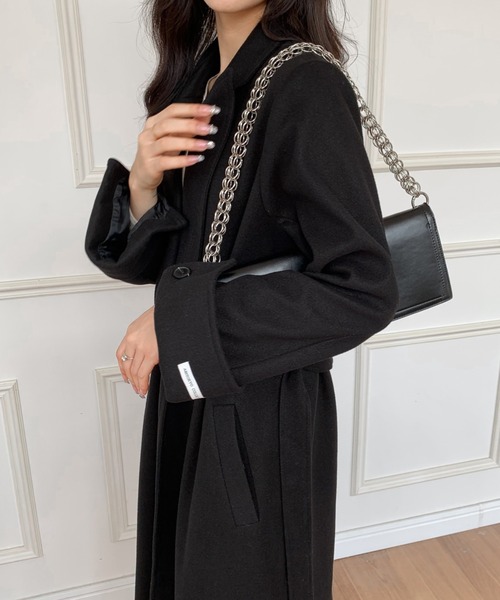 「ECLIN」 チェスターコート FREE ブラウン レディース_画像4