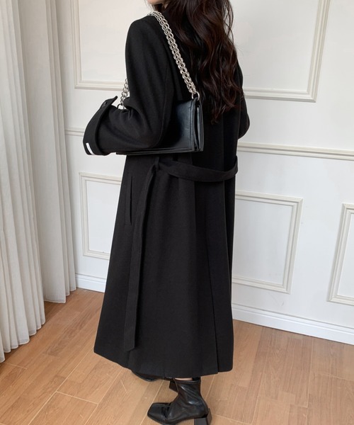 「ECLIN」 チェスターコート FREE ブラウン レディース_画像7